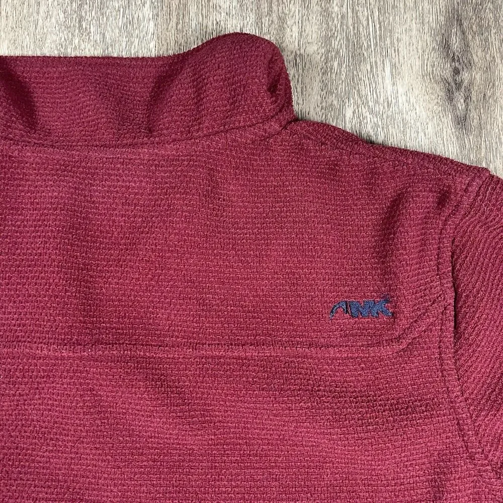 Mountian Khakis‎ Men's Small Deep Red Fleece Lined 1/4 Snap Lightweight Pullover